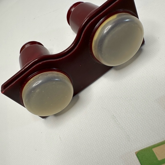 VTG 40s Radex Stereo Viewer 3D Reader Red Childrens Entertainment Heidi Story1-6 - Picture 3 of 6